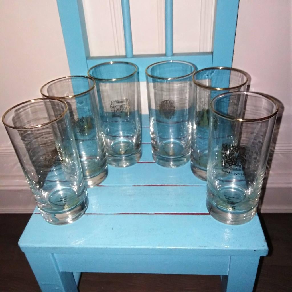 Vintage Coca-Cola mix glazen: lokale drank land met cola, Ophalen, Glas of Glazen, Gebruikt, Glas