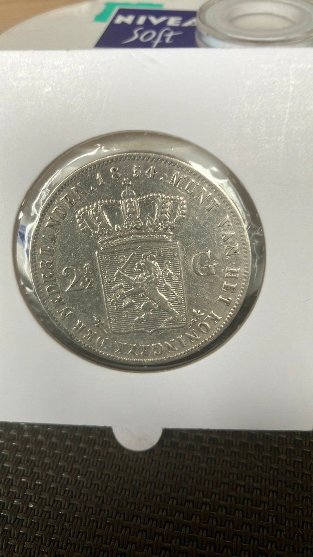 Rijksdaalder 1854 Willem 3, Postzegels en Munten, Koning Willem III, Zilver, Ophalen of Verzenden, Losse munt