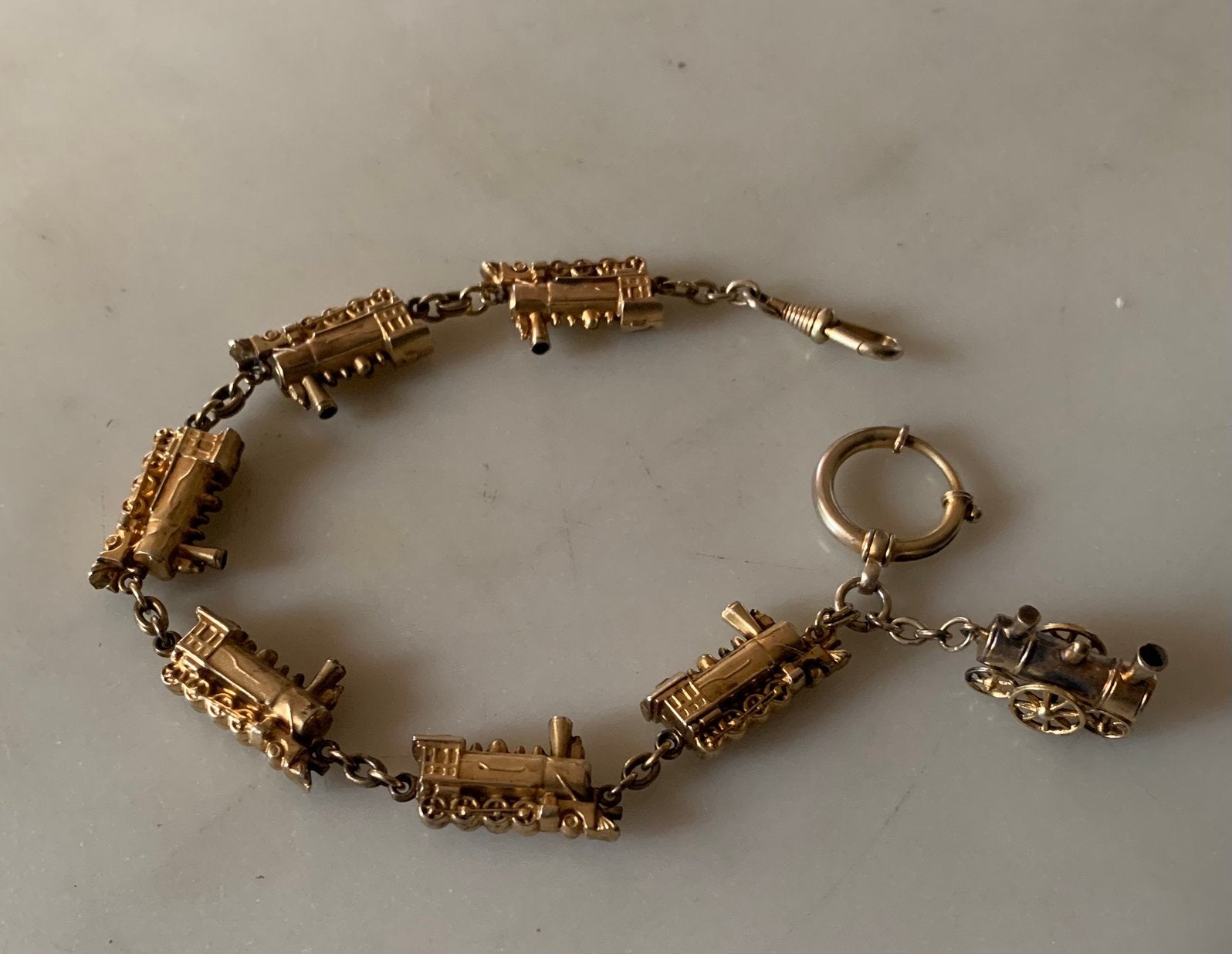 Horlogeketting  locomotieveni, Ophalen of Verzenden, Gebruikt, Zakhorloge, Overige merken