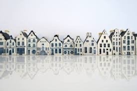 GEVRAAGD Delfts Blauwe KLM Huisjes, Ophalen of Verzenden, Gebruikt, Overige typen