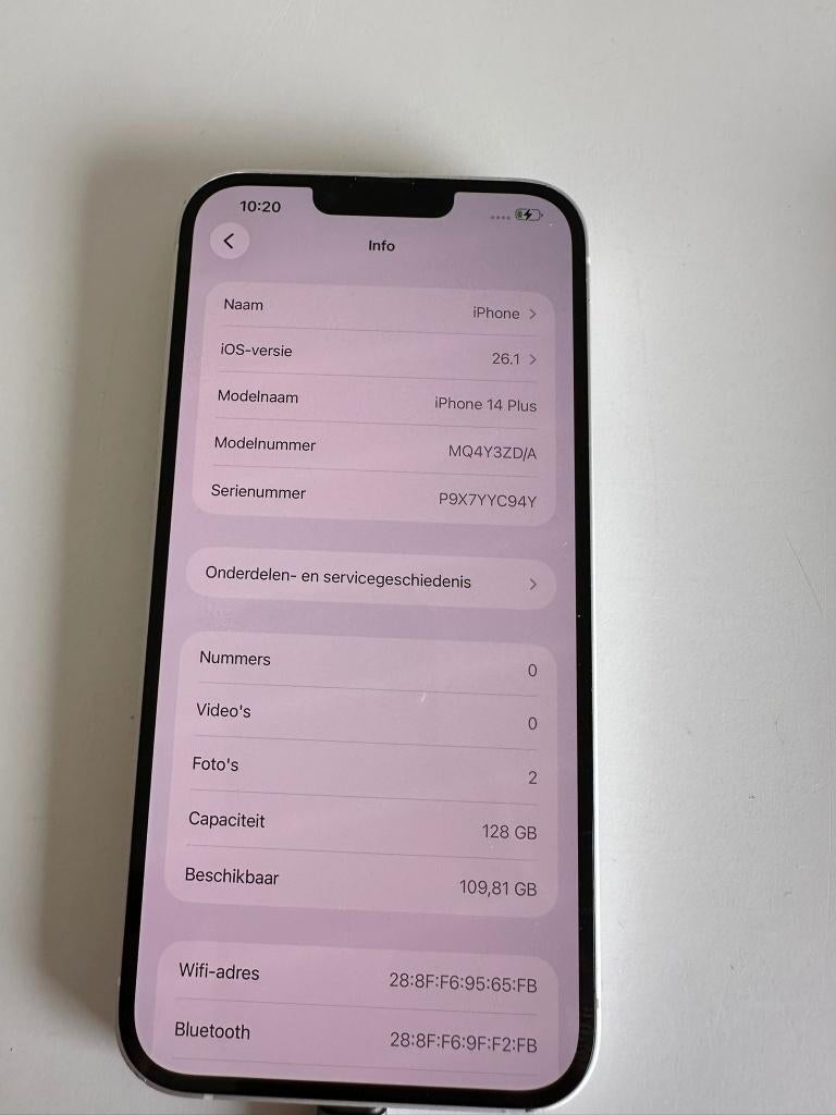 Iphone 14 Plus bieden vanaf € 230, Telecommunicatie, 128 GB, IPhone 14 Plus, Wit, Ophalen of Verzenden