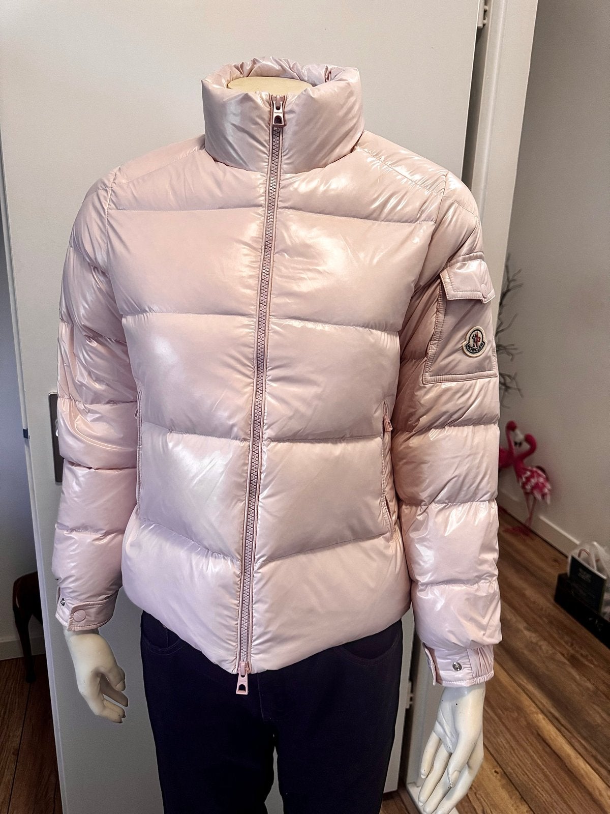 Moncler Puffer Jas Roze - nieuw, Kleding | Dames, Jassen | Winter, Ophalen of Verzenden, Nieuw, Maat 36 (S), Roze