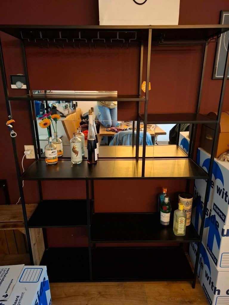 Open wandkast, Met plank(en), Zo goed als nieuw, Minder dan 150 cm, 150 tot 200 cm