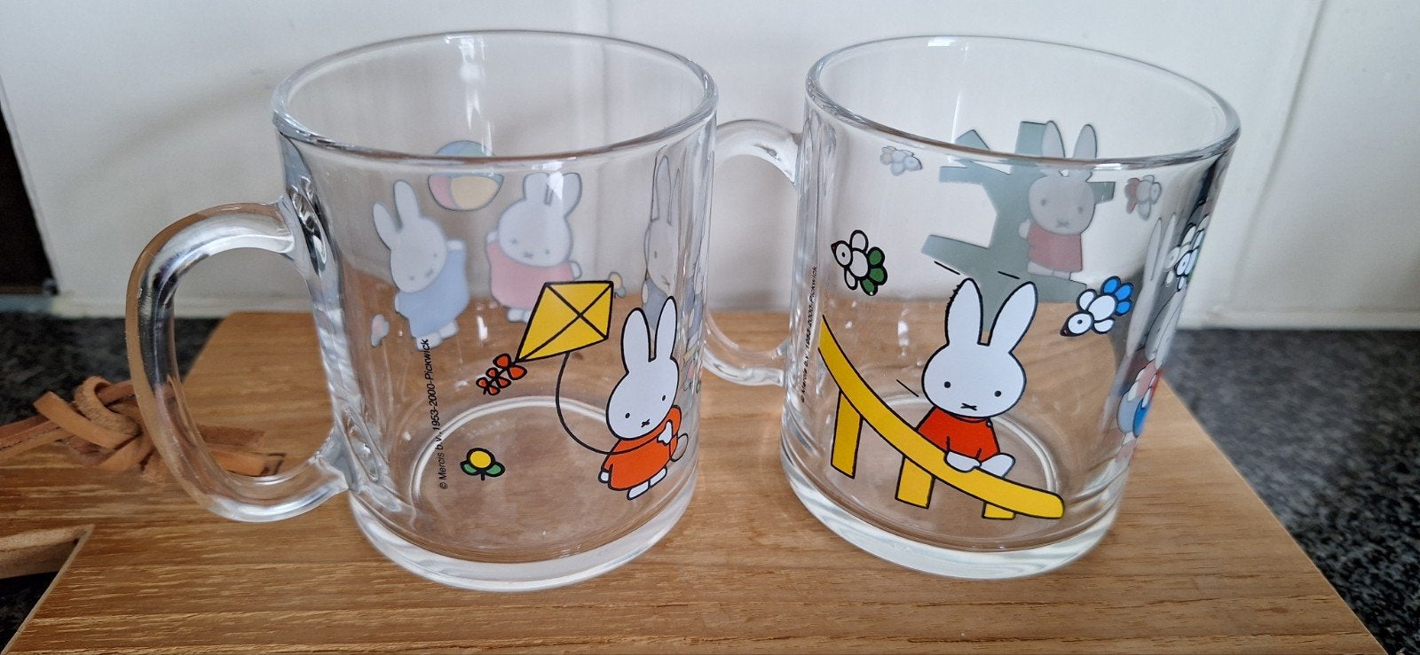 2 Theeglazen Nijntje van Pickwick, Glas of Glazen, Nieuw, Ophalen of Verzenden, Glas