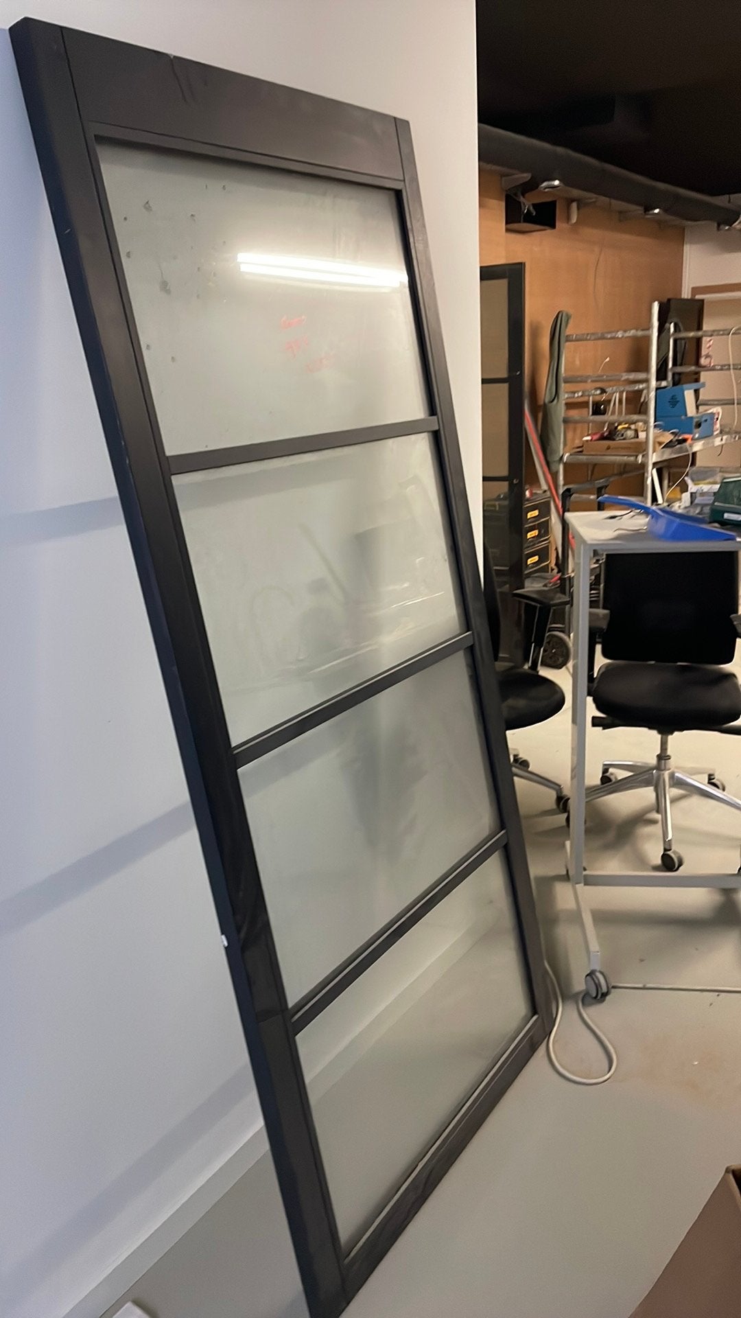 Buitendeur met dubbel glas. Hardhout, Doe-het-zelf en Verbouw, Deuren en Horren, Ophalen, Nieuw, 200 tot 215 cm, Glas