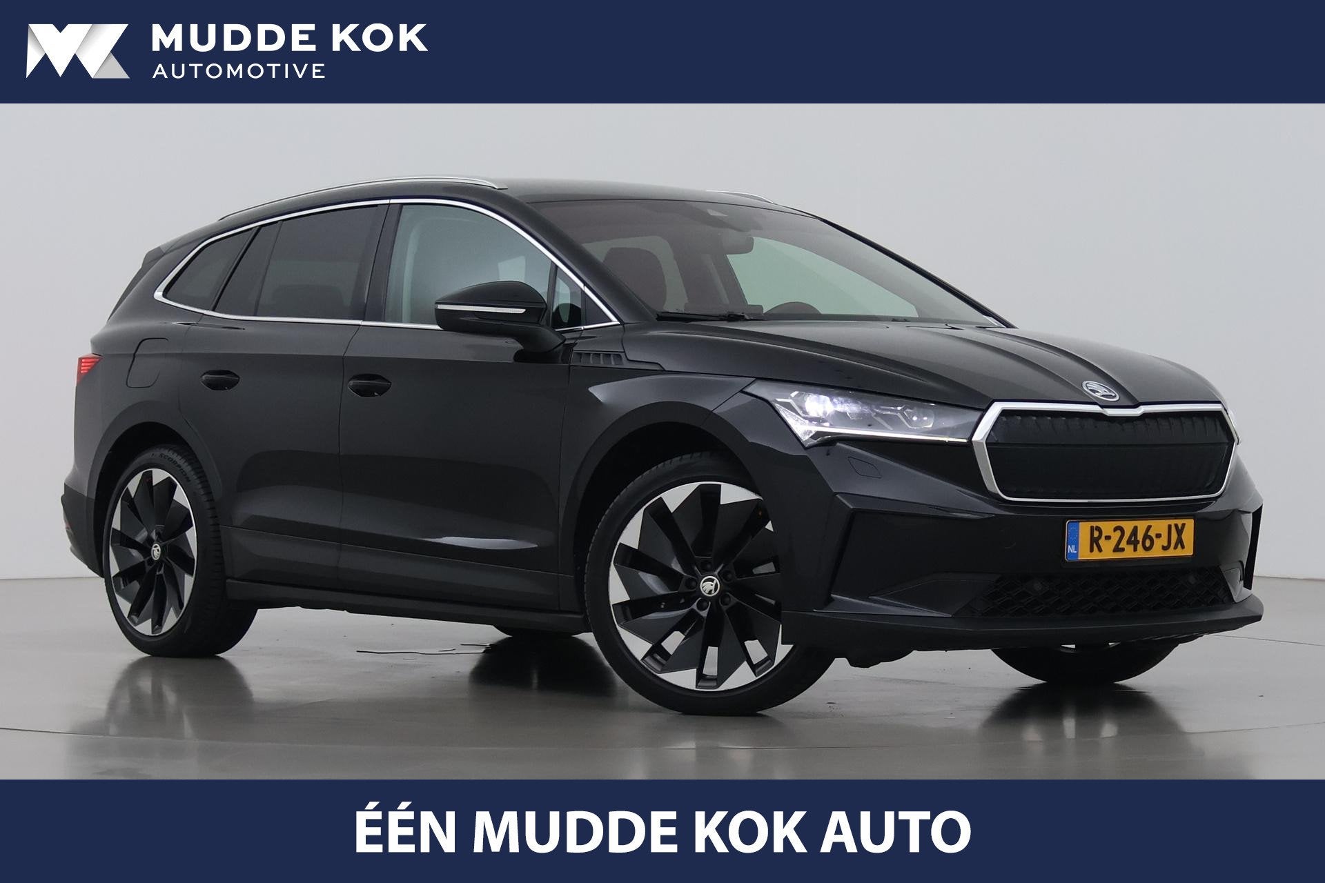 Skoda Enyaq iV 80 | Matrix LED | Camera | Stoel+Stuurverwarm, Auto's, Achterwielaandrijving, Gebruikt, 80 kWh, Zwart