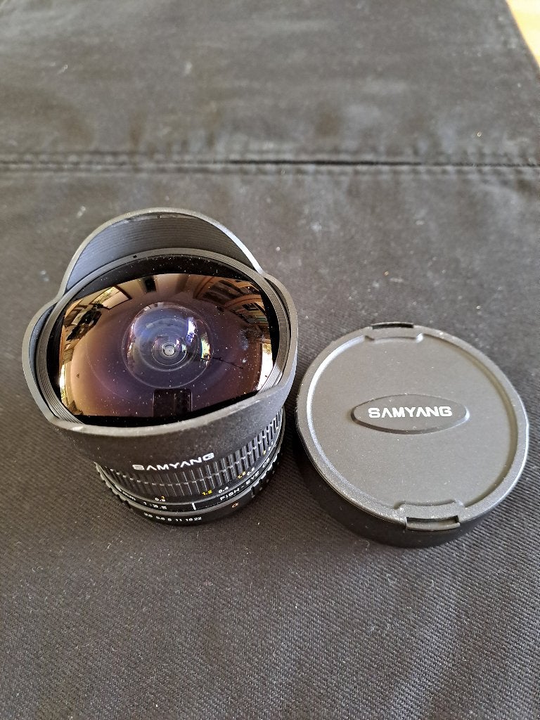 Samyang Fisheye lens, Samyang, Fisheye-lens, Ophalen of Verzenden, Zo goed als nieuw