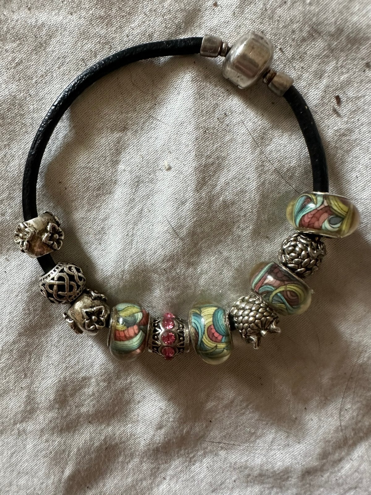 Pandora, Sieraden, Tassen en Uiterlijk, Armbanden, Ophalen, Zo goed als nieuw, Zilver