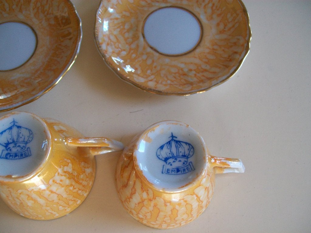 2 kop en schotels Empire, Antiek en Kunst, Ophalen of Verzenden