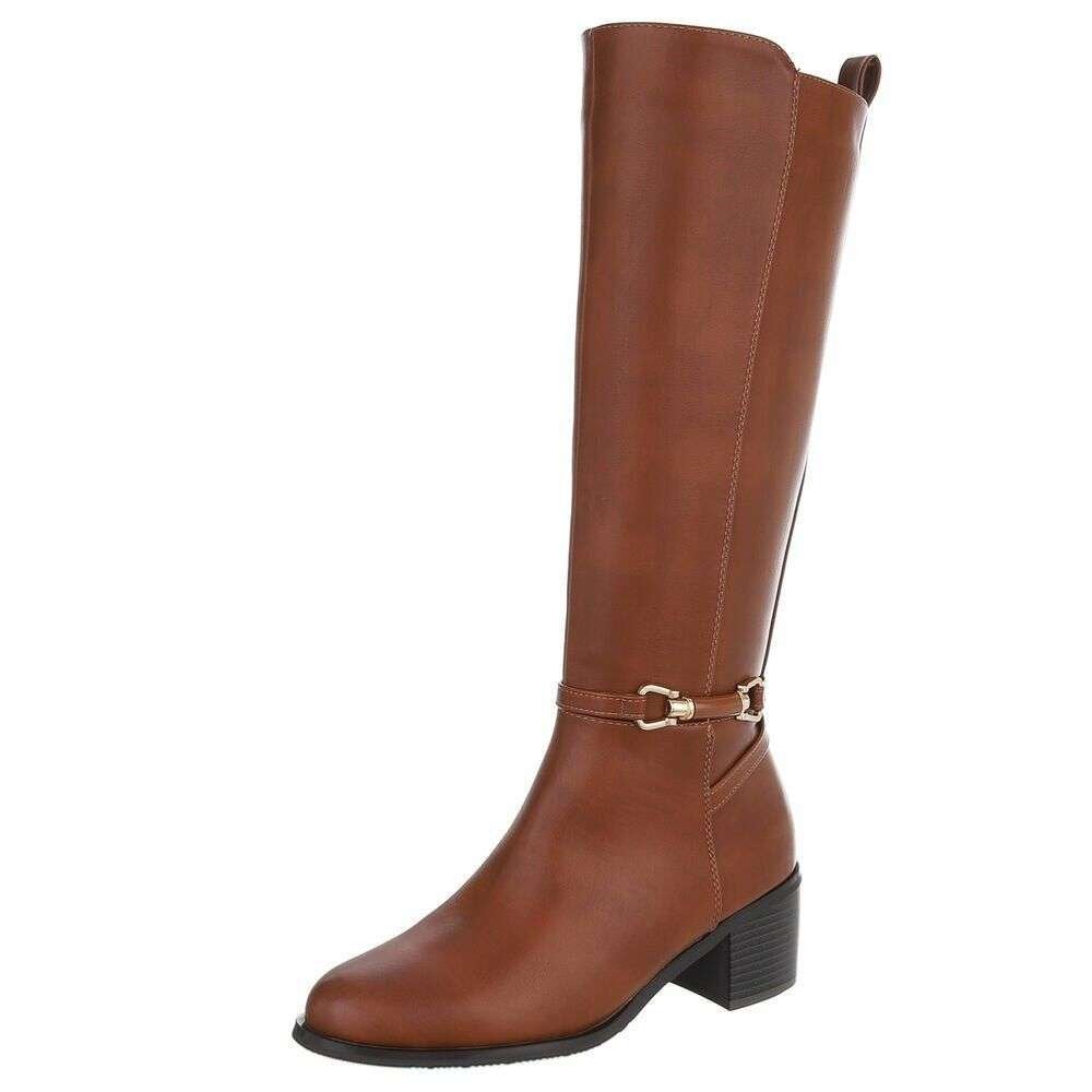 Dames laarzen met elastiek camel bruin 36 37 38 39 40 41, Info@lunamex.com, Hoge laarzen, Nieuw, Lunamex Trading