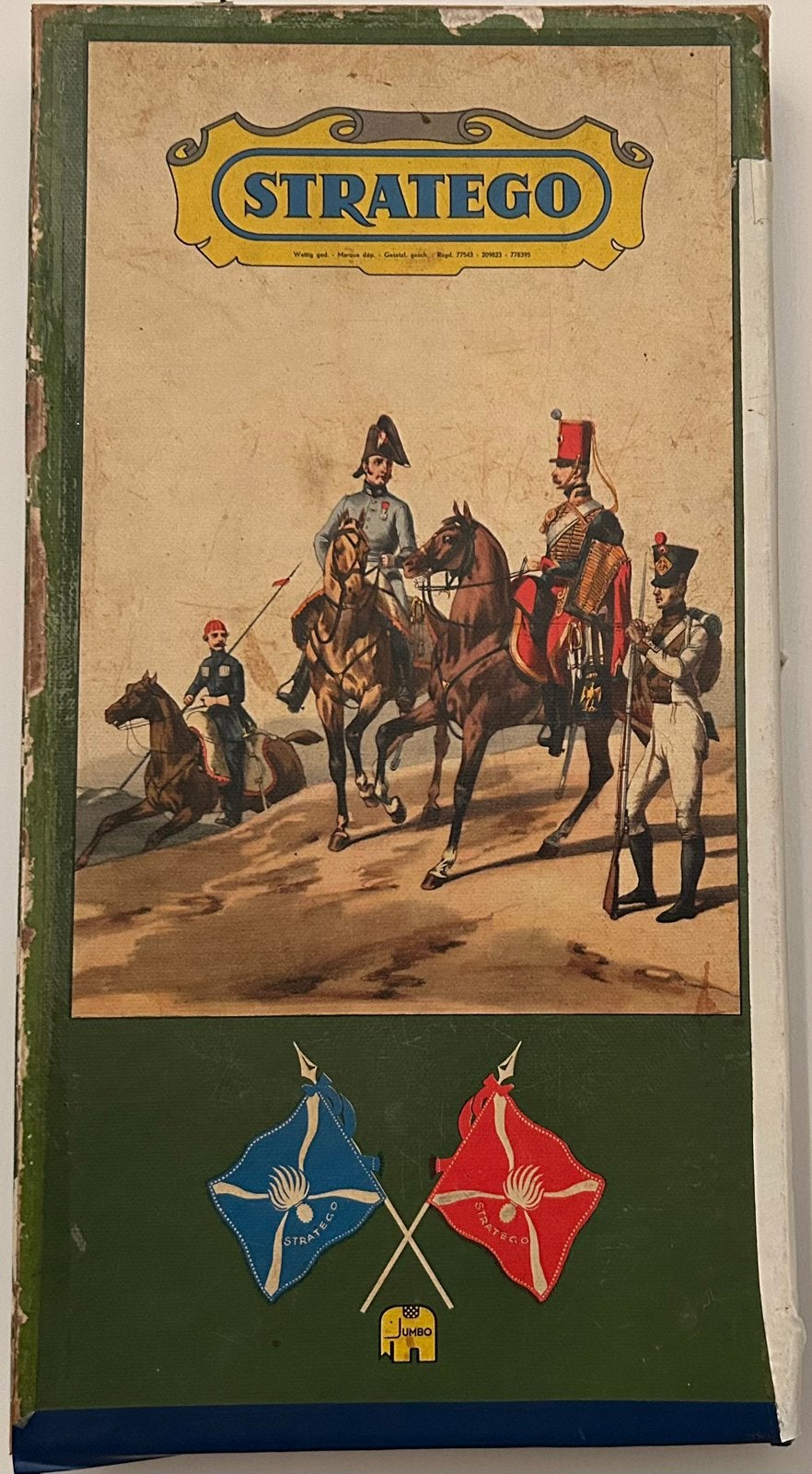 De allereerste originele Jumbo-editie van Stratego 1958, Een of twee spelers, Ophalen of Verzenden, Gebruikt