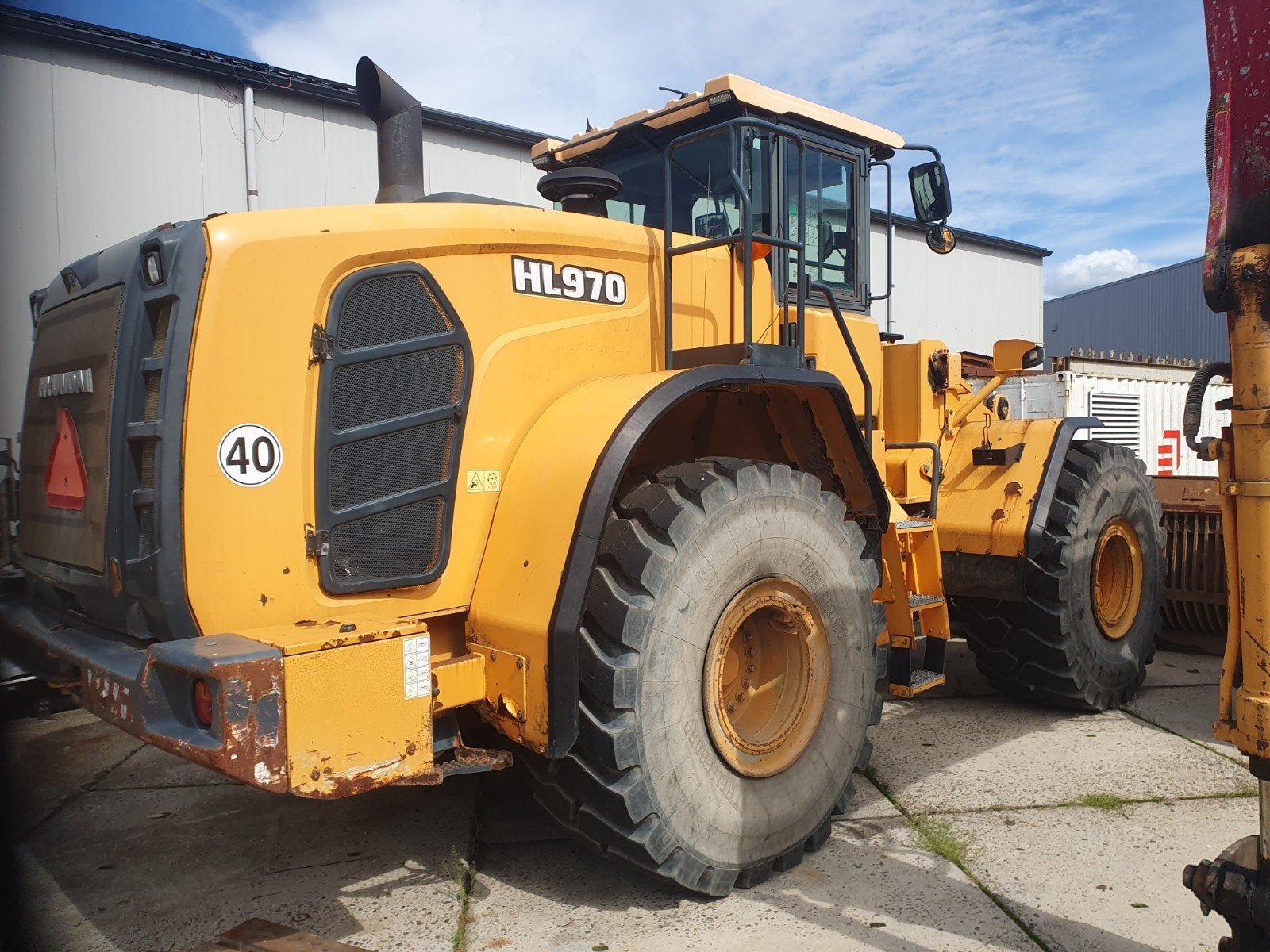 wiellader hyundai 970, Ophalen of Verzenden, Wiellader of Shovel