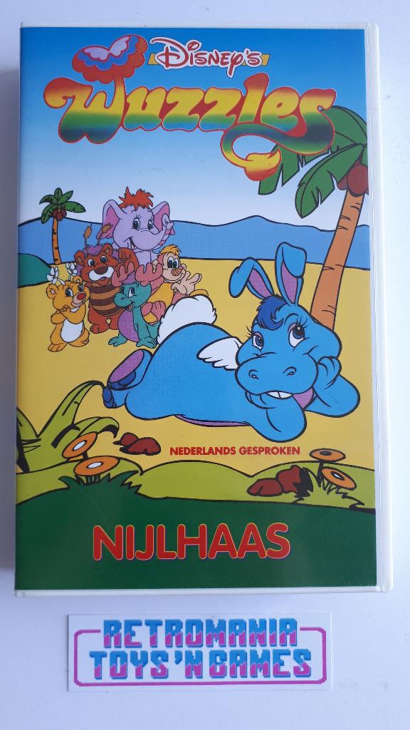 vhs disney wuzzles - nijlhaas, Alle leeftijden, Verzenden, Zo goed als nieuw