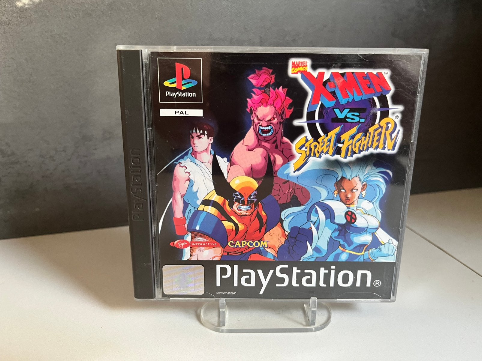 X-Men vs. Street Fighter PS1 - Nieuwstaat met boekje, O, Vechten, U, P