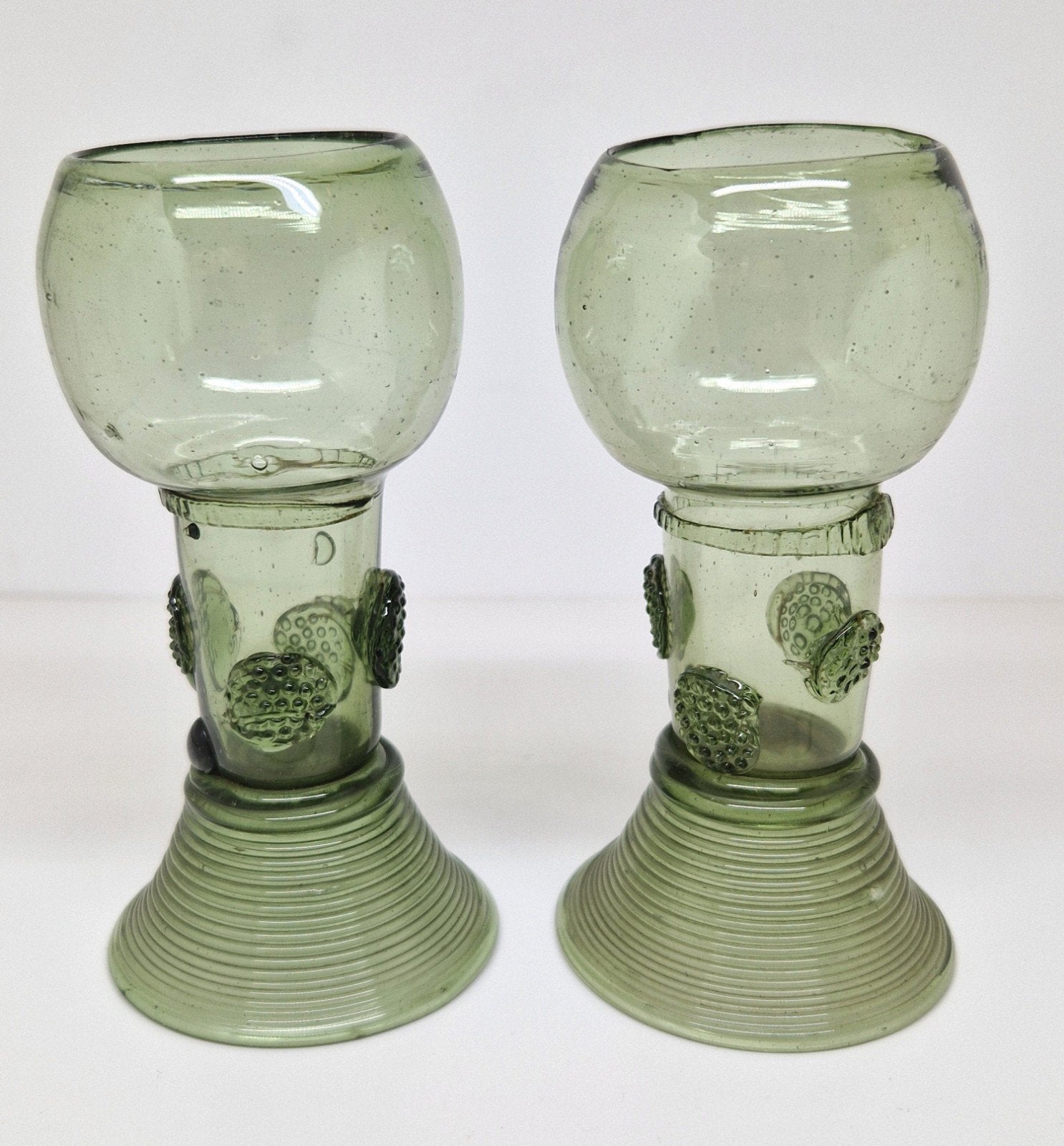 Set antieke glazen roemers, Nederland / Duitsland 18e eeuw., Ophalen