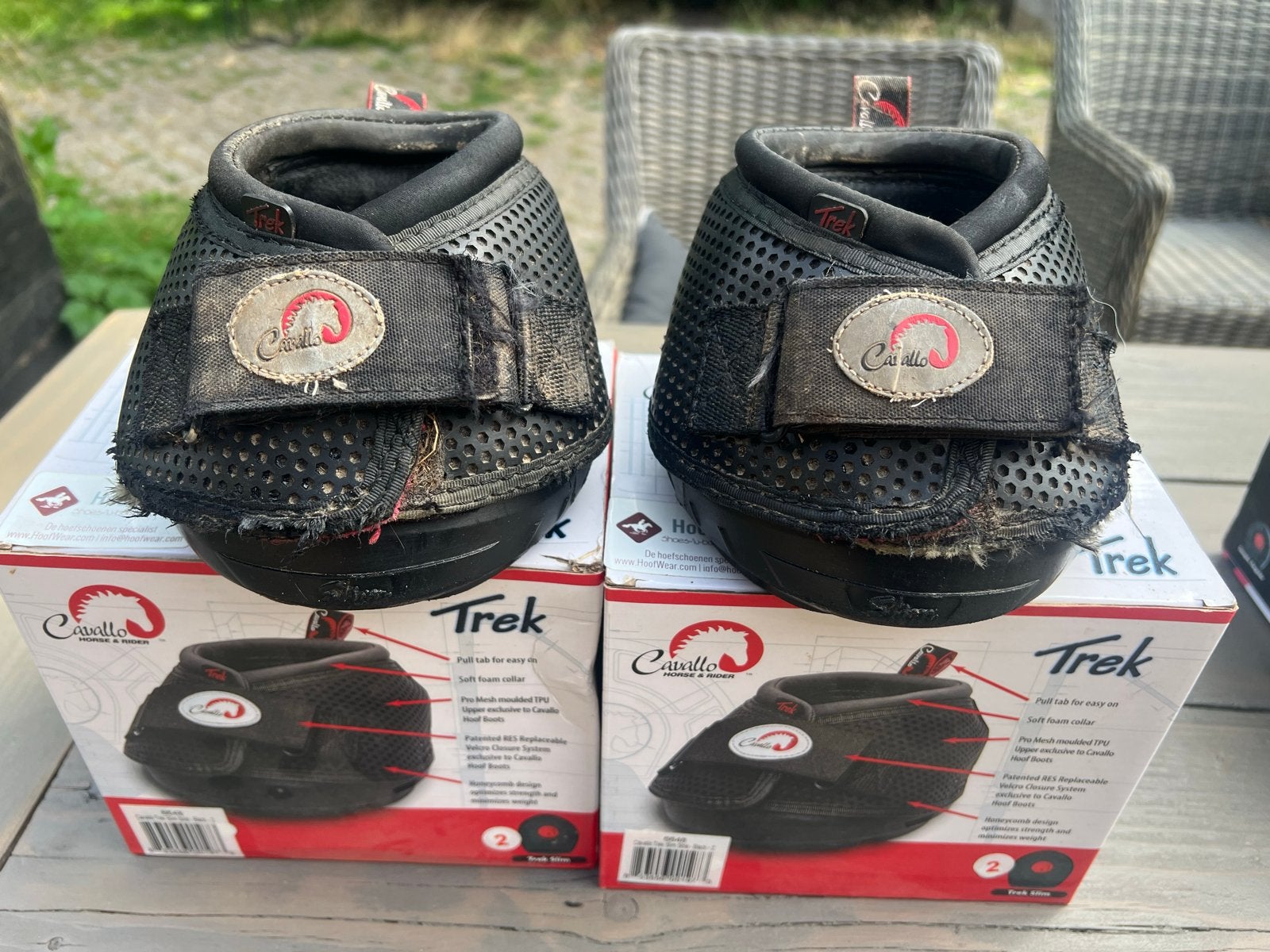 Paar Cavallo Trek hoefschoenen maat 2, Ophalen of Verzenden, Gebruikt
