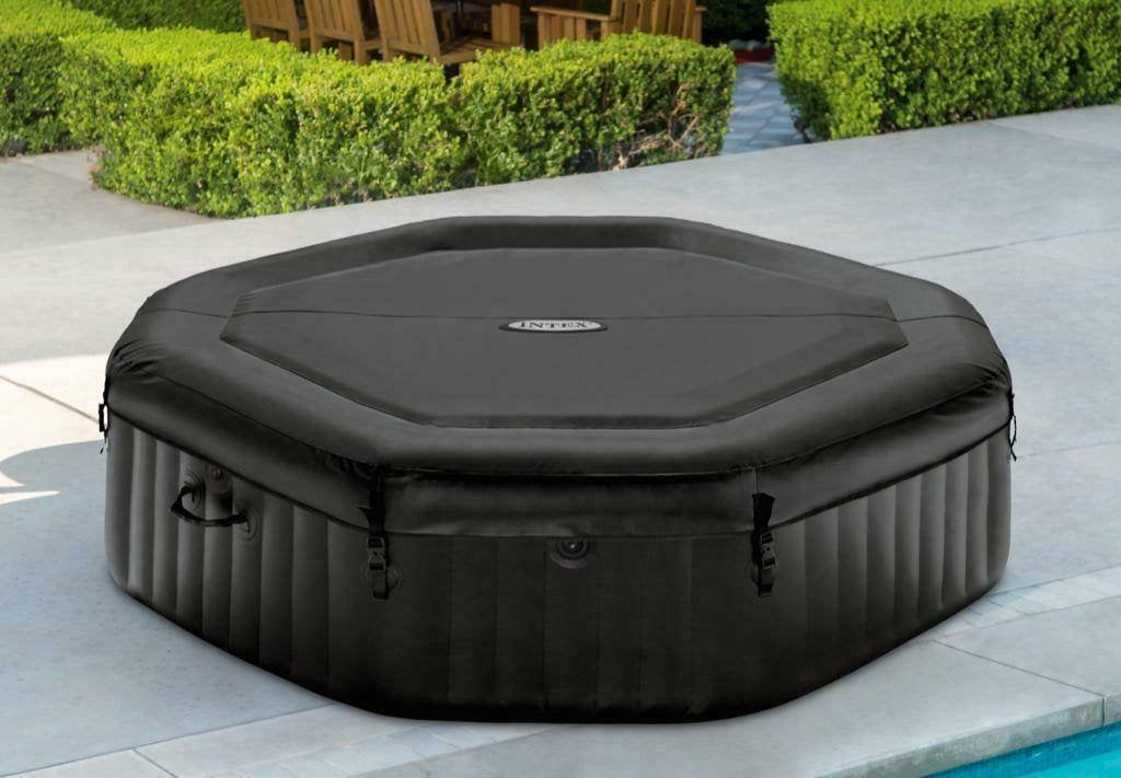 Intex luxe jacuzzi, Tuin en Terras, Bubbelbaden en Hottubs, Ophalen, Zo goed als nieuw, Filter, Opblaasbaar