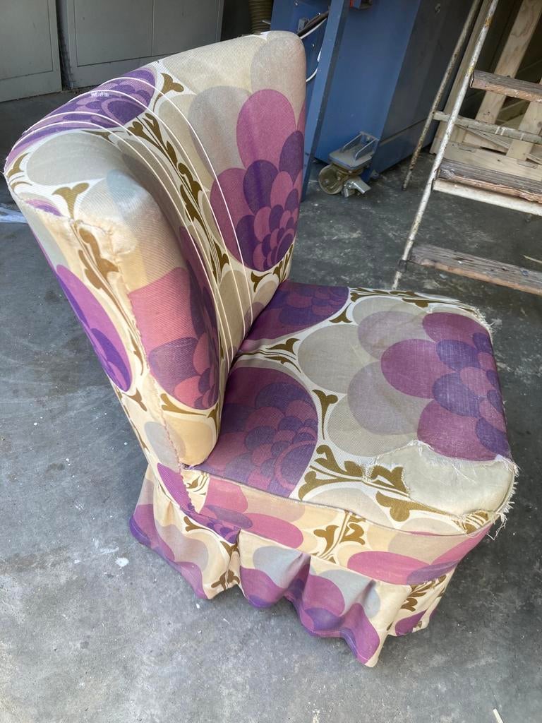 2 Vintage retro stoeltjes - club fauteuil - cocktail chair, Gebruikt, Minder dan 75 cm, Ophalen of Verzenden, Jaren 70