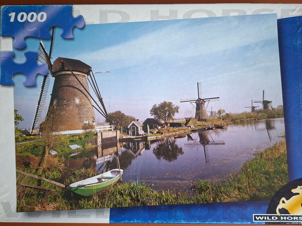 7 puzzels van 1000 stukjes, Ophalen of Verzenden, 500 t/m 1500 stukjes, Gebruikt, Legpuzzel