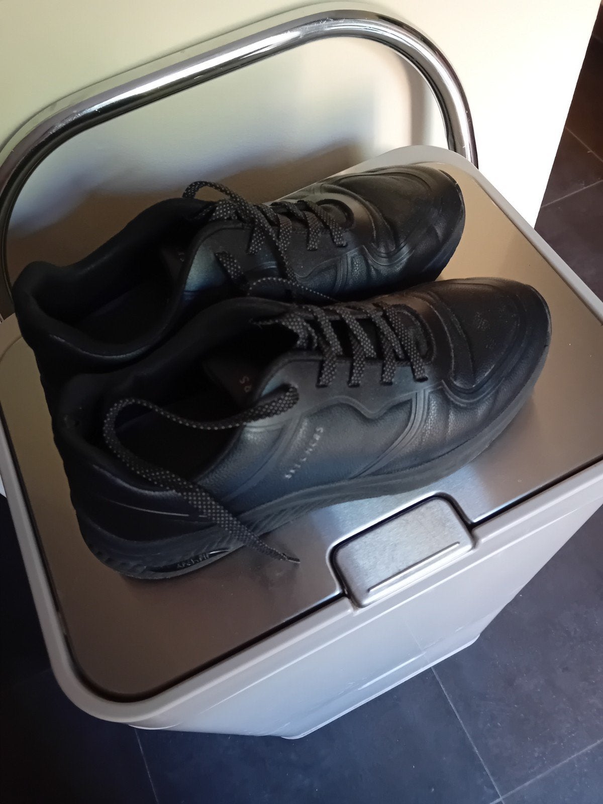 Skechers Arch Fit sneakers, zwart, maat 40, leer!, Skechers, Zwart, Ophalen of Verzenden, Sneakers of Gympen
