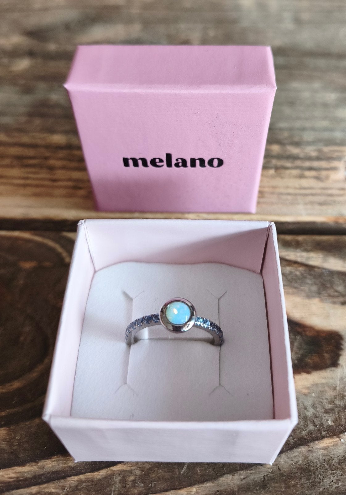 Melano vivid Ring Maat 58 met Kristal, Met kristal, IJzer of Staal, 19 tot 20, Nieuw