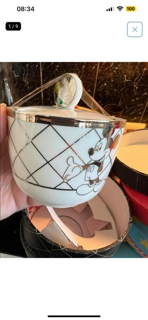 New- Disney Originals Mickey Sugar Pot, Ophalen of Verzenden, Mickey Mouse, Zo goed als nieuw, Servies