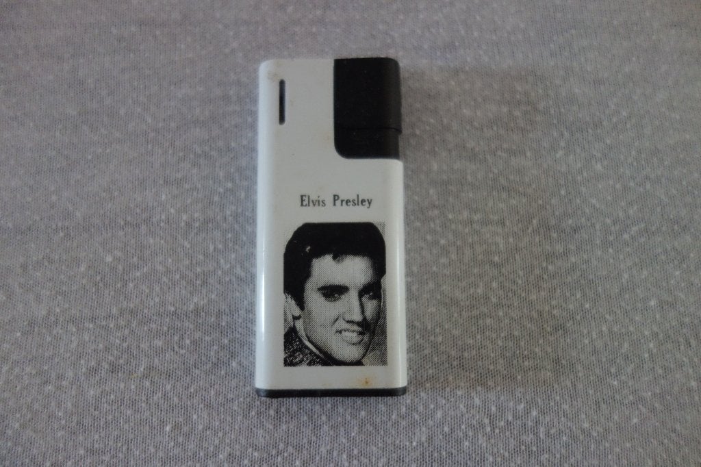 Elvis Presley aansteker wit, Ophalen of Verzenden, Gebruikt, Overige typen