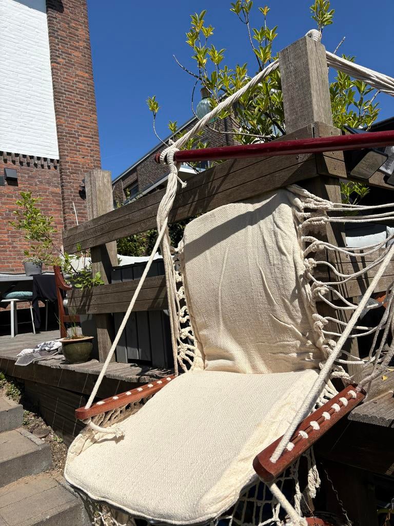 Comfortabele hangstoel voor binnen en buiten, Tuin en Terras, Hangmatten, Ophalen of Verzenden, Zo goed als nieuw, Eenpersoons