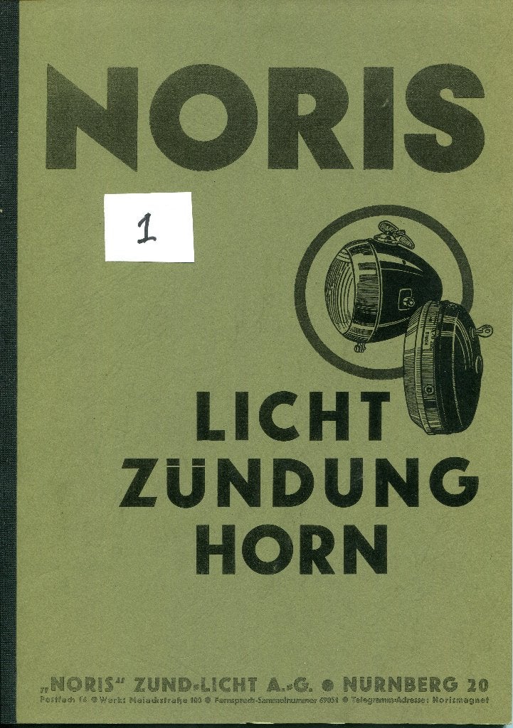 ZÜNDAPP verwant, NORIS Ontsteking en lichtsystemen-(#9090), Ophalen of Verzenden, Overige merken