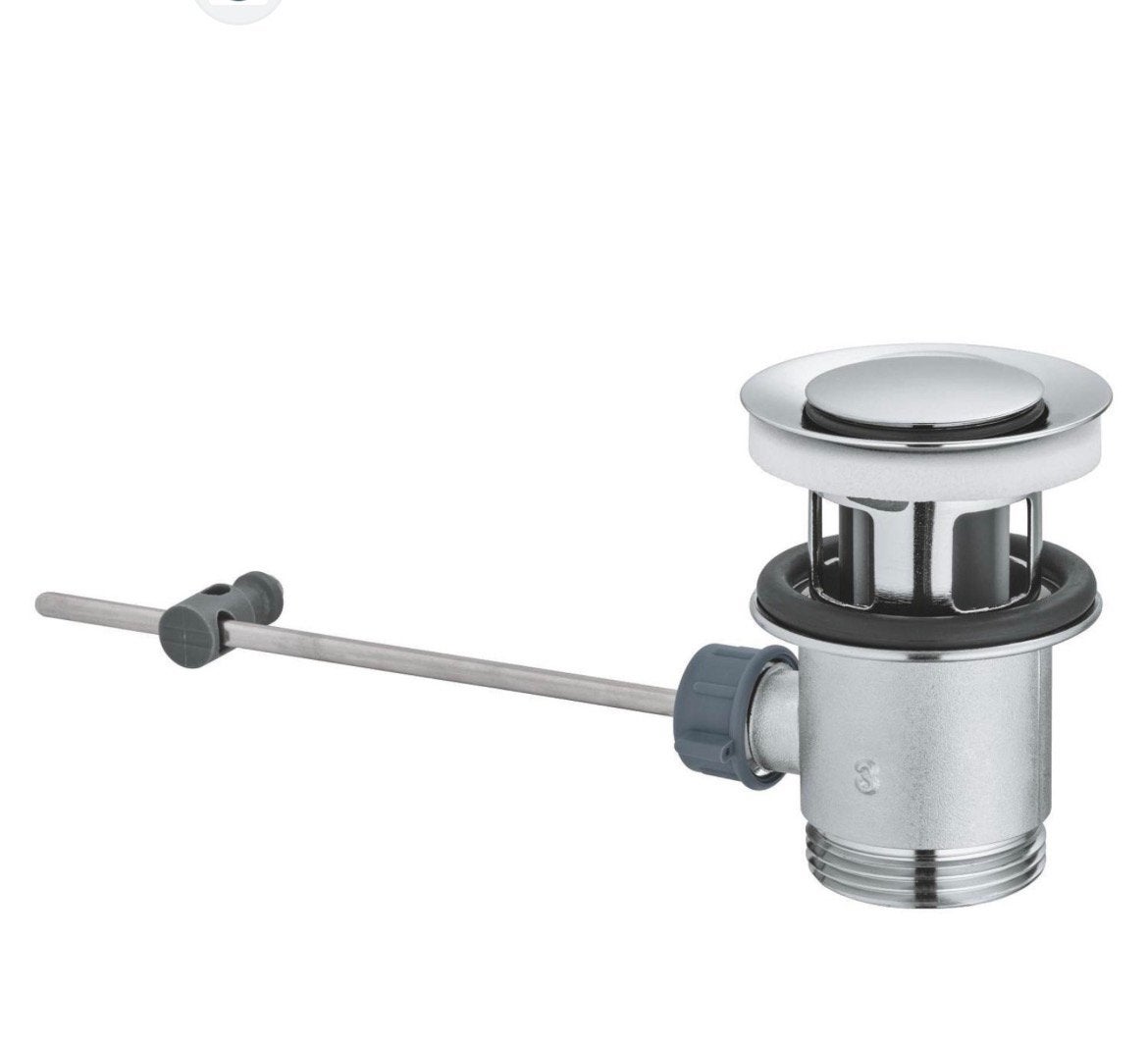 Grohe wastafelplug afvoerplug mat rvs (4x), Afvoer, Nieuw, Ophalen of Verzenden, Rvs