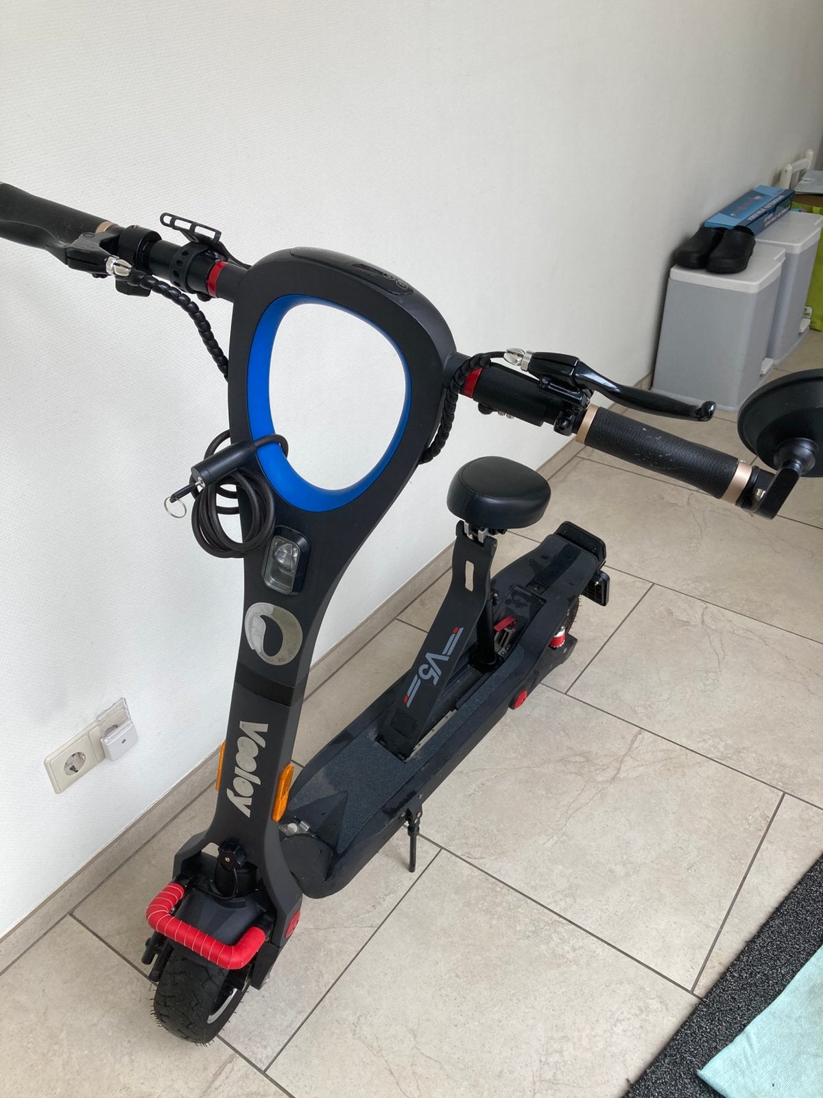 Veeleey V5 E-step met zadel, Fietsen en Brommers, Steps, Ophalen, Gebruikt, Elektrische step (E-scooter), Veeleey V5