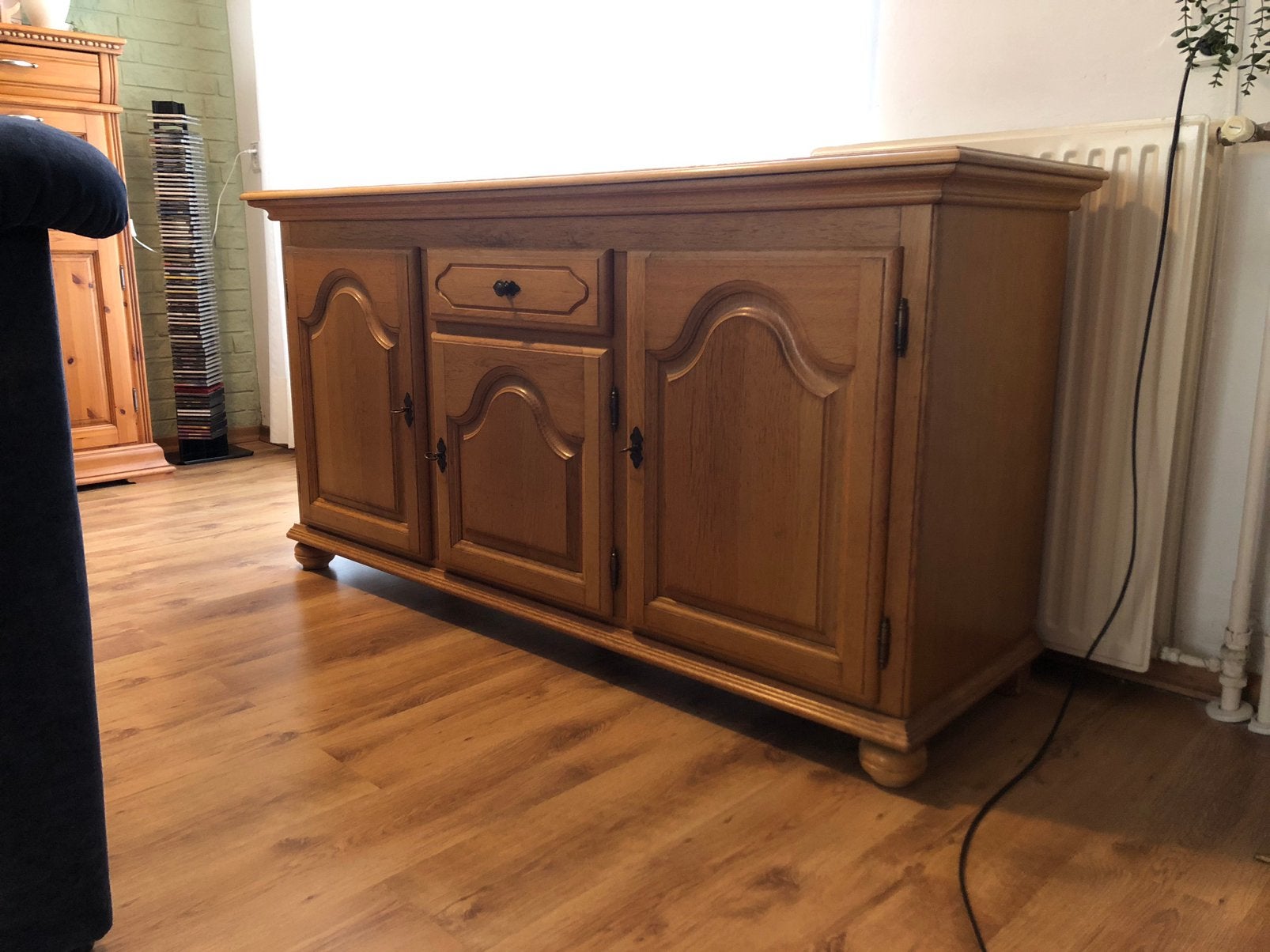 Te koop Dressior, Salontafel, TV kastje, Ophalen, Gebruikt, 100 tot 150 cm, Eikenhout