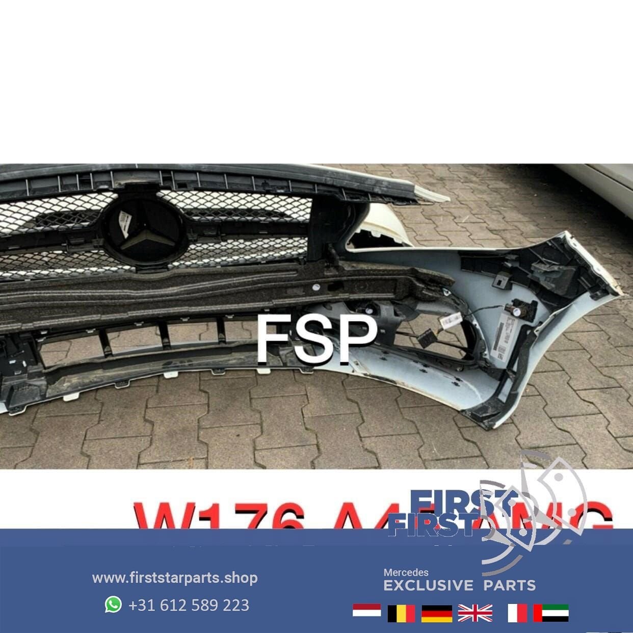 W176 A45 AMG PAKKET ORIGINEEL Mercedes A Klasse WIT FACELIFT, Gebruikt, -, Ophalen of Verzenden, Bumper