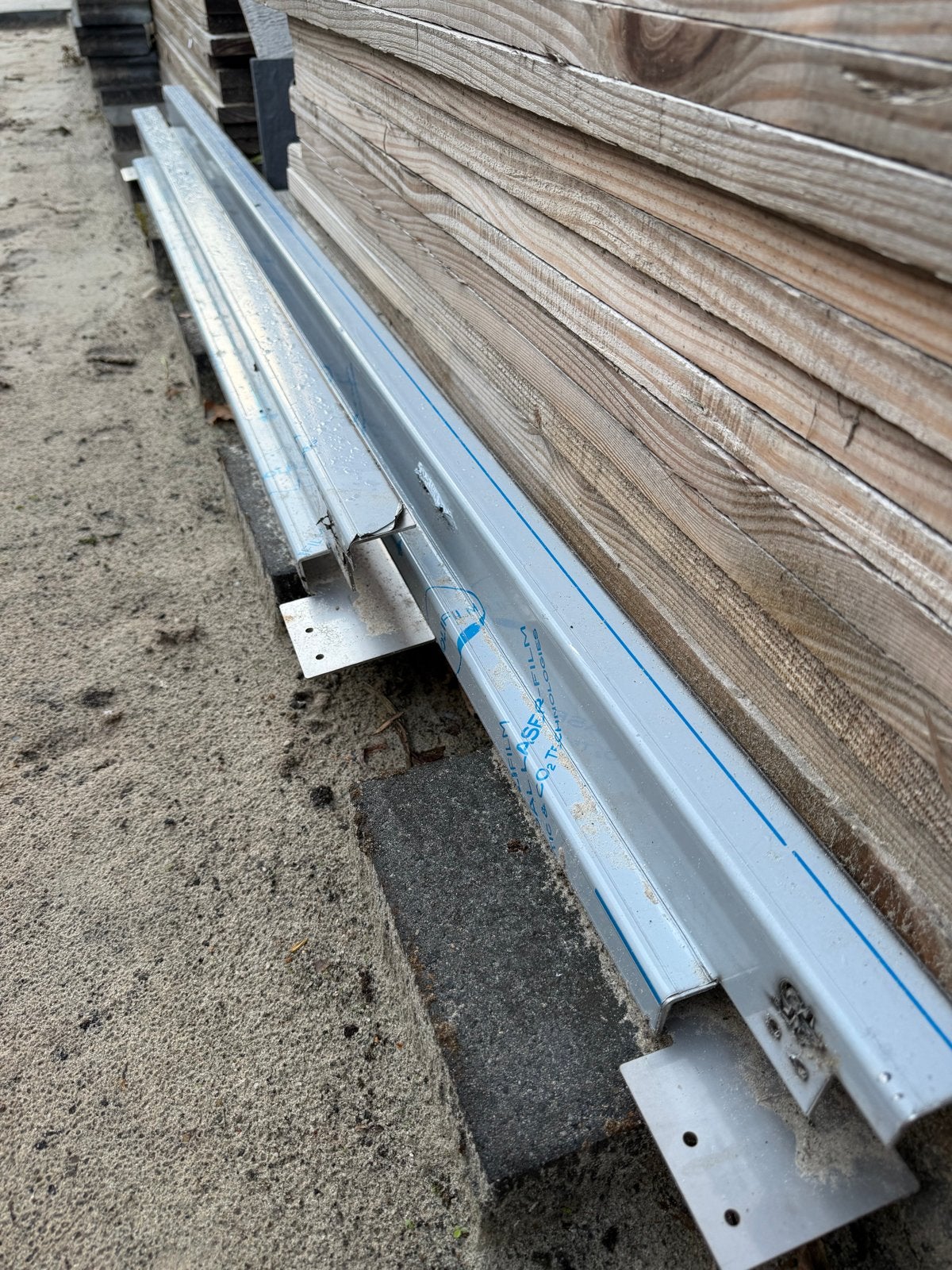Metalen dorpels voor schuur of garage, Ophalen, Gebruikt, Overige metalen