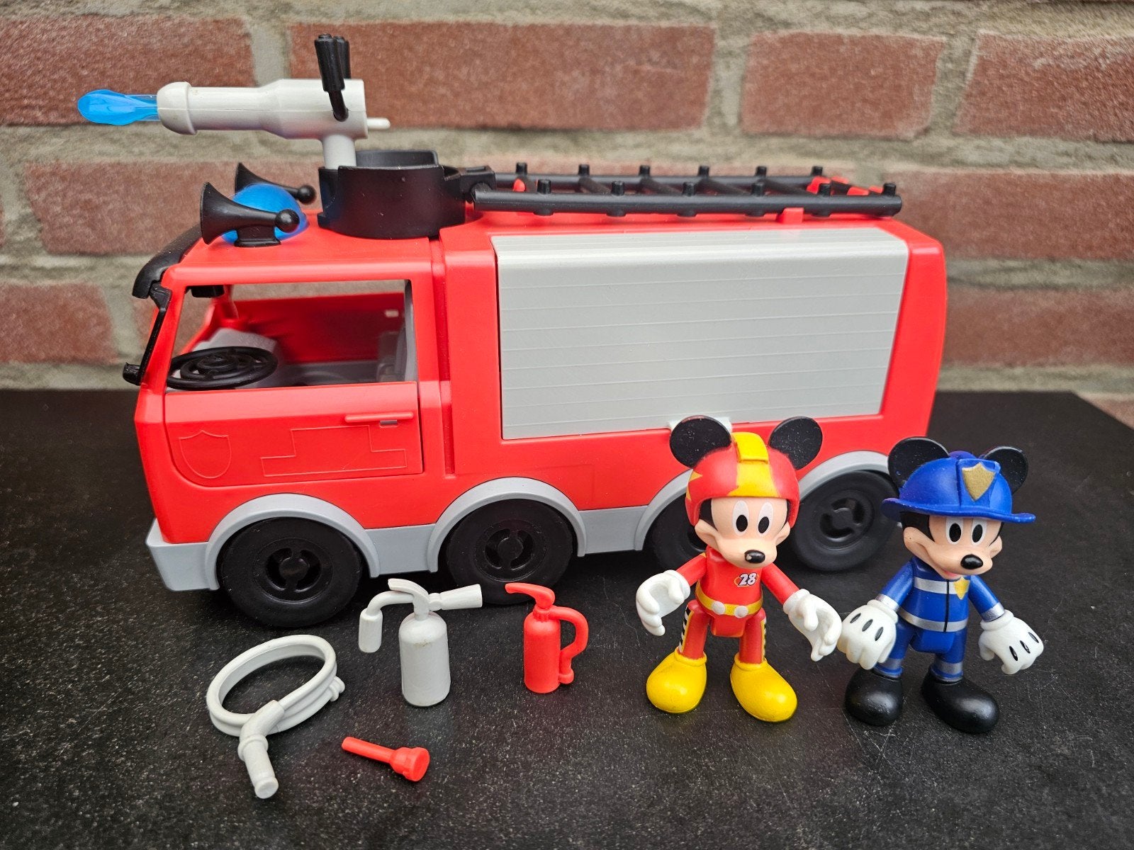 Mickey mouse clubhouse rescue brandweerwagen, Ophalen of Verzenden, Gebruikt