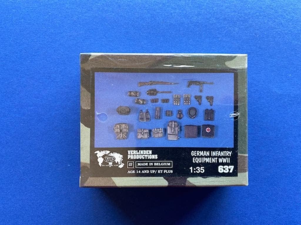 Verlinden	637	German infantry equipment	1/35	Vintage, Hobby en Vrije tijd, Modelbouw | Figuren en Diorama's, Verzenden, Nieuw