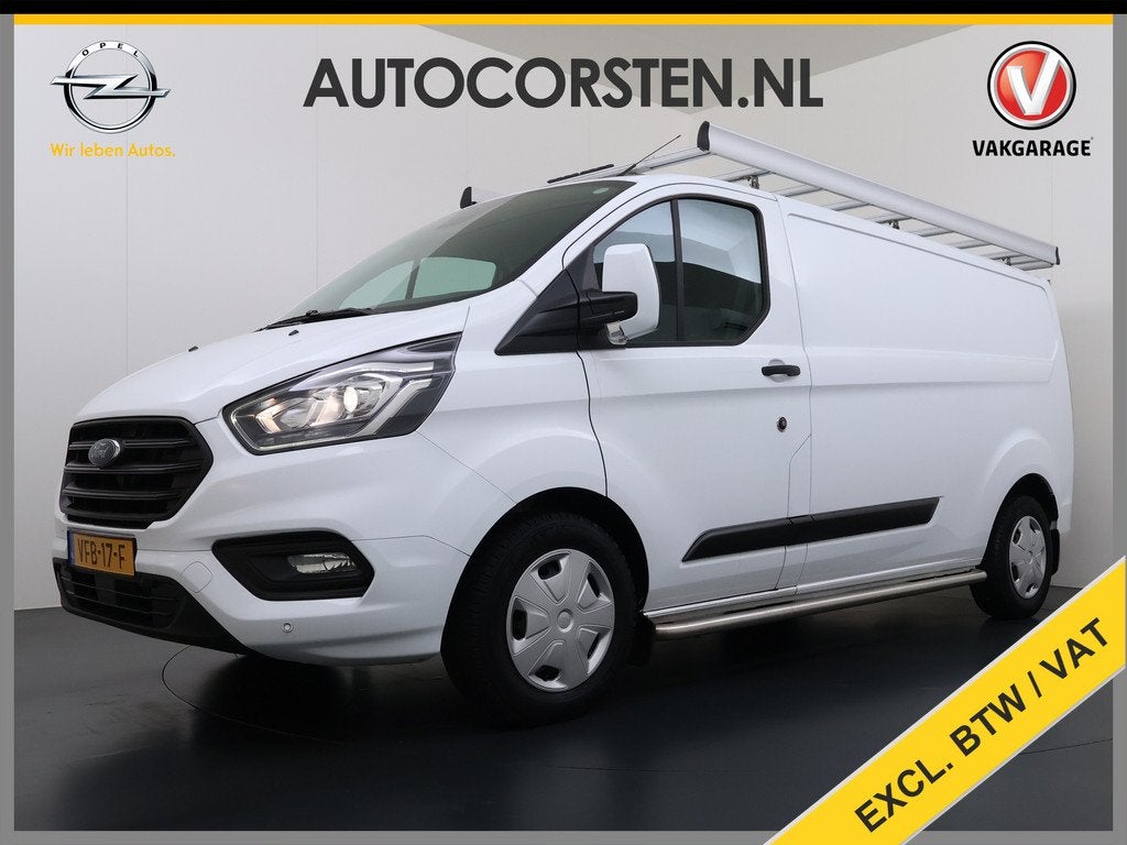 Ford Transit Custom 340 2.0TDCI 130PK L2H1 Sortimo Inperiaal, Voorwielaandrijving, 4 cilinders, Wit, Origineel Nederlands