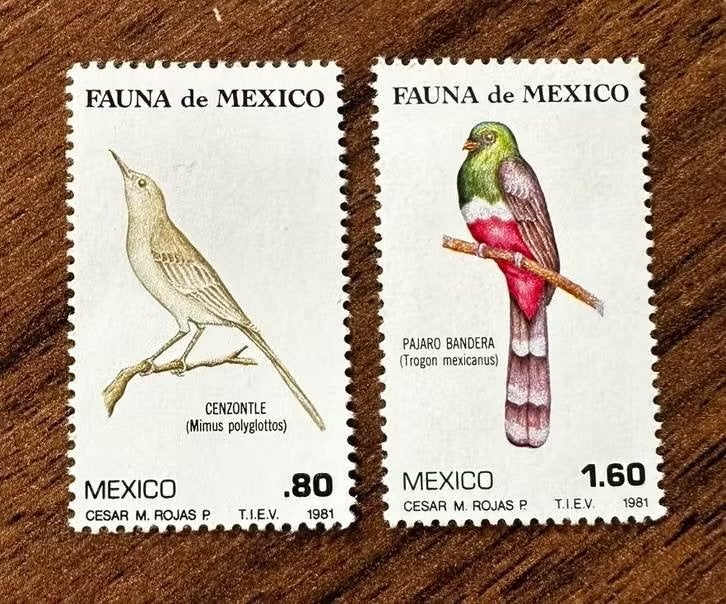 Mexico 1981 vogels postfris - Fauna de Mexico, Ophalen of Verzenden, Postfris