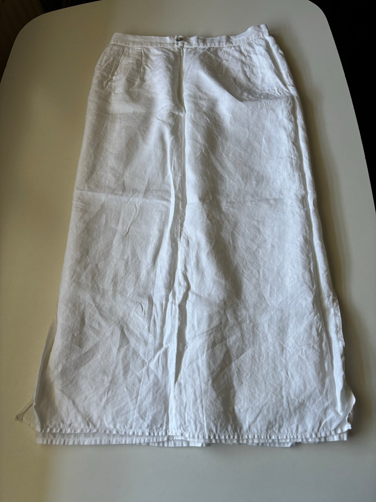 NITYA Witte Linnen Maxi Rok - Maat 42 (zit als een 38), Kleding | Dames, Maat 38/40 (M), Wit, Ophalen of Verzenden, Zo goed als nieuw