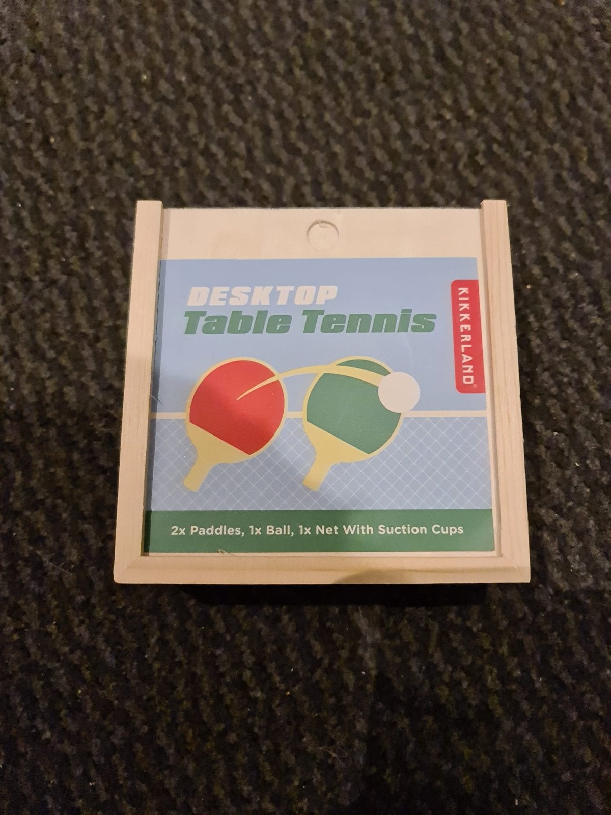 Nieuwe Desktop Tafeltennis Set - merk Kikkerland, Ophalen of Verzenden, Nieuw, Net, Batje(s) of Balletje(s)
