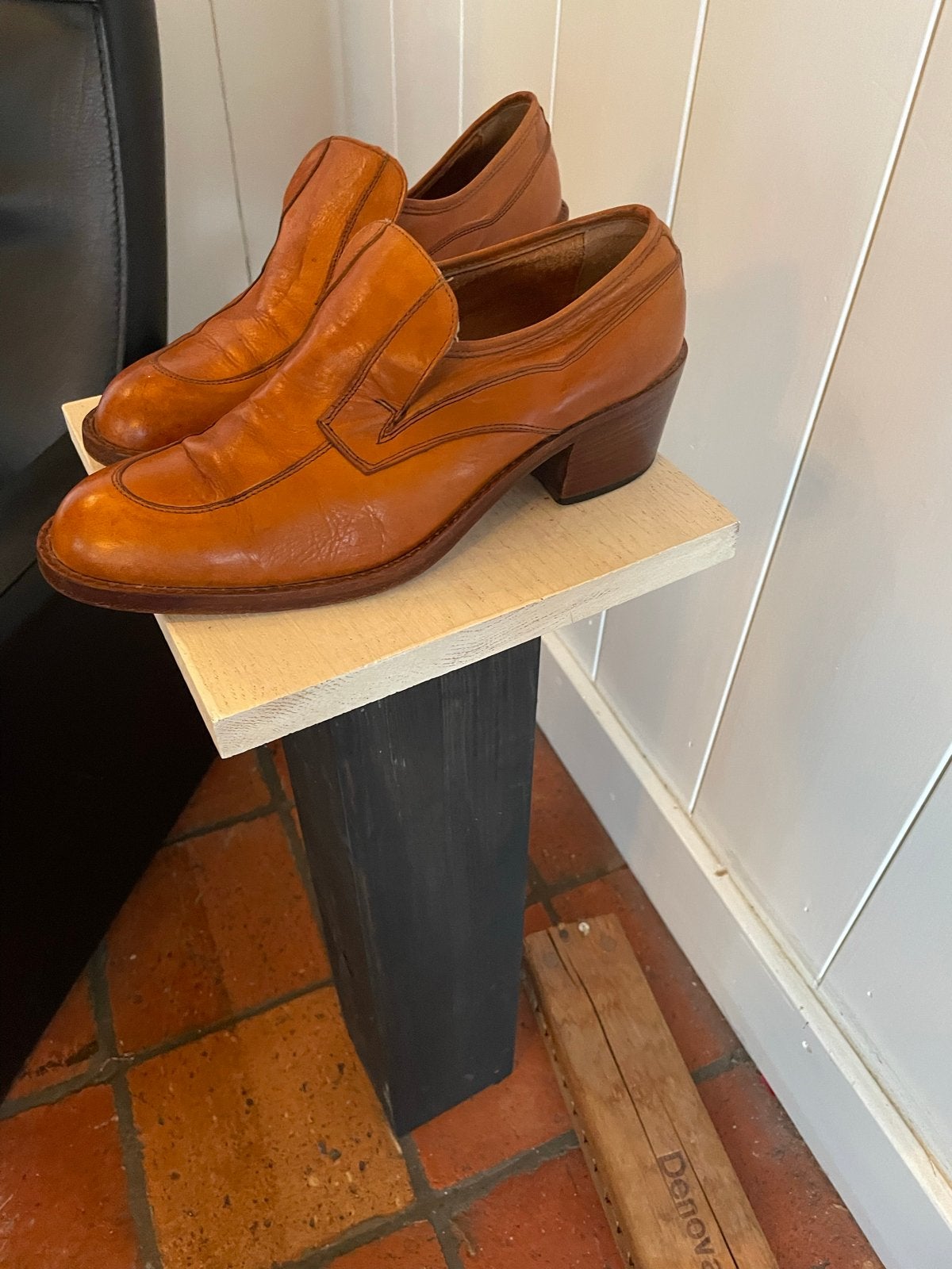 Zeldzame Vintage Florentina Herenschoenen Jaren '70 - Maat 4, Ophalen of Verzenden, Heren