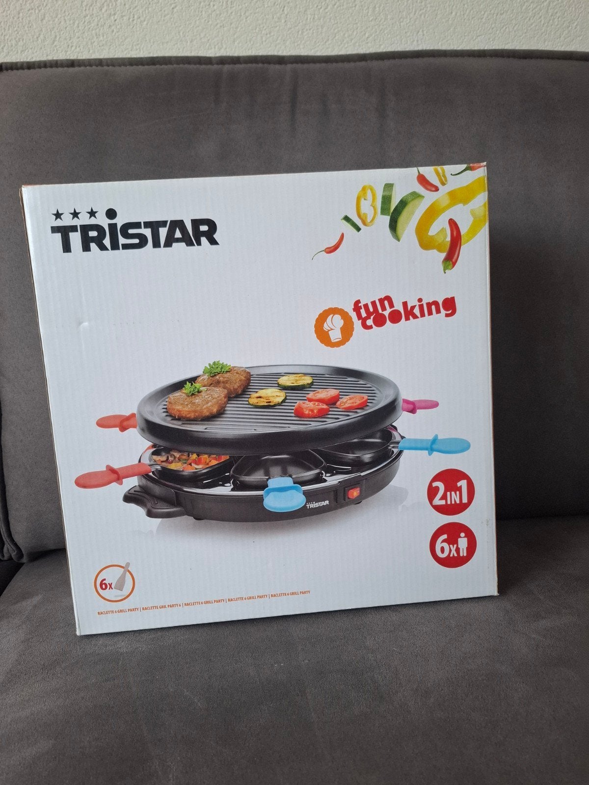 Nieuw! Tristar Grill / Gourmetstel, Ophalen of Verzenden, Nieuw, 4 t/m 7 personen