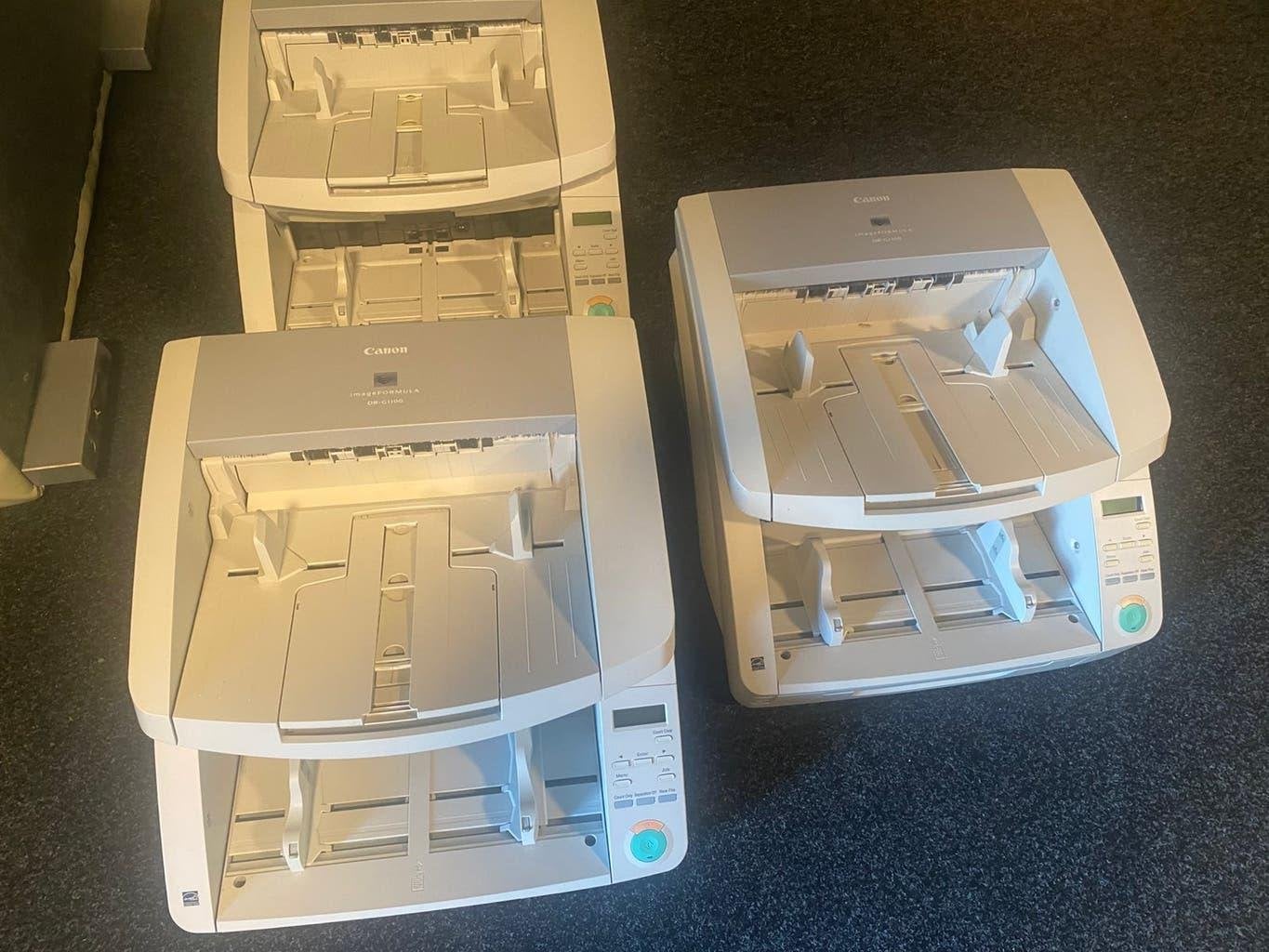 3x Canon imageFORMULA DR-G1100 Scanner (lees tekst!), Computers en Software, Scanners, Ophalen, Canon, Gebruikt, Canon