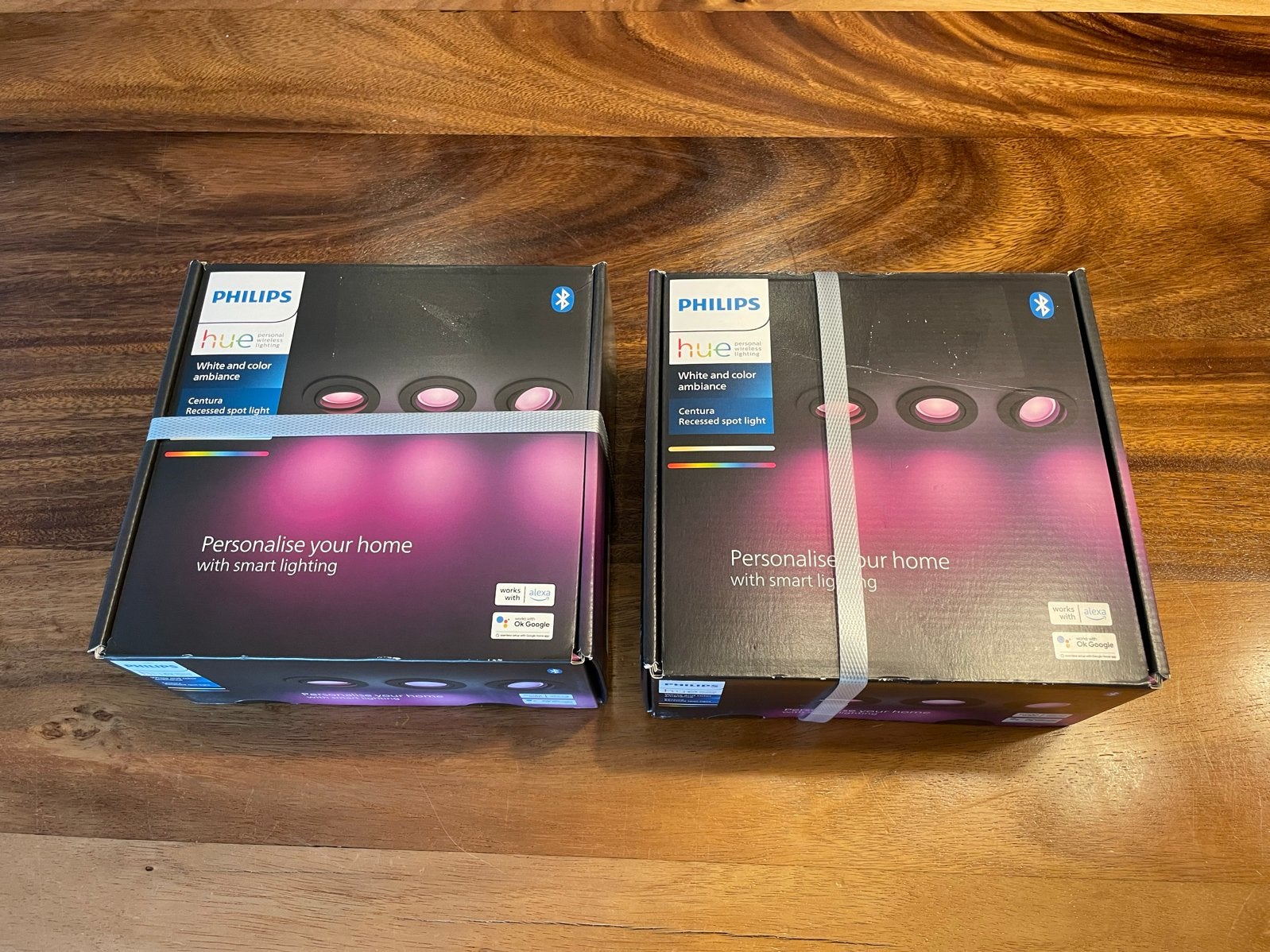 Philips Hue Centura Inbouwspots (2x) - Zwart, GU10, Dimbaar, Nieuw, Ophalen of Verzenden