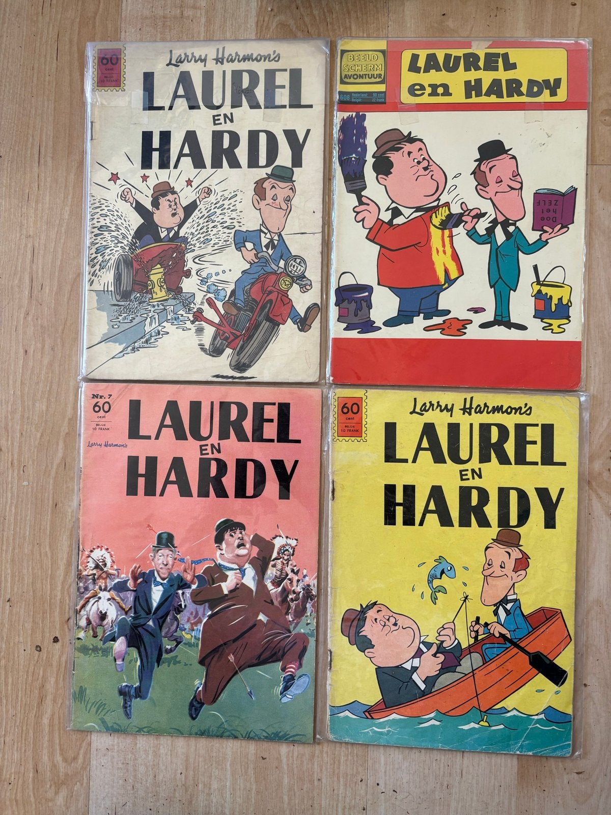 Laurel en Hardy Stripboeken Collectie - 4 Stuks, Ophalen of Verzenden, Zo goed als nieuw