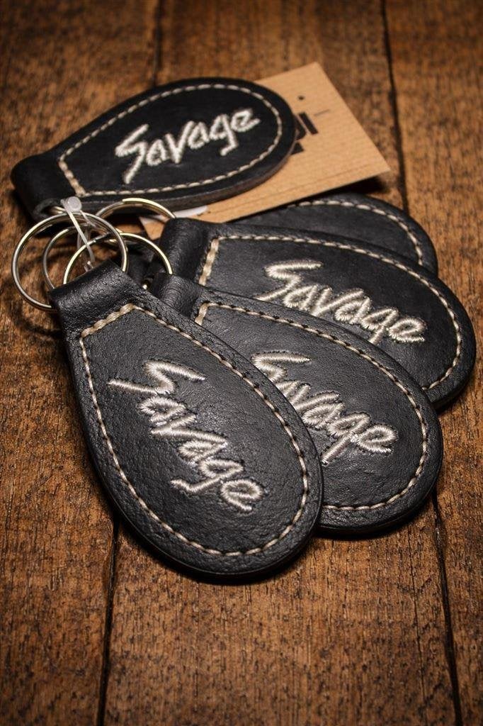 Sleutelhanger Suzuki Savage - Zwart Leren afwerking, Ophalen of Verzenden, Nieuw