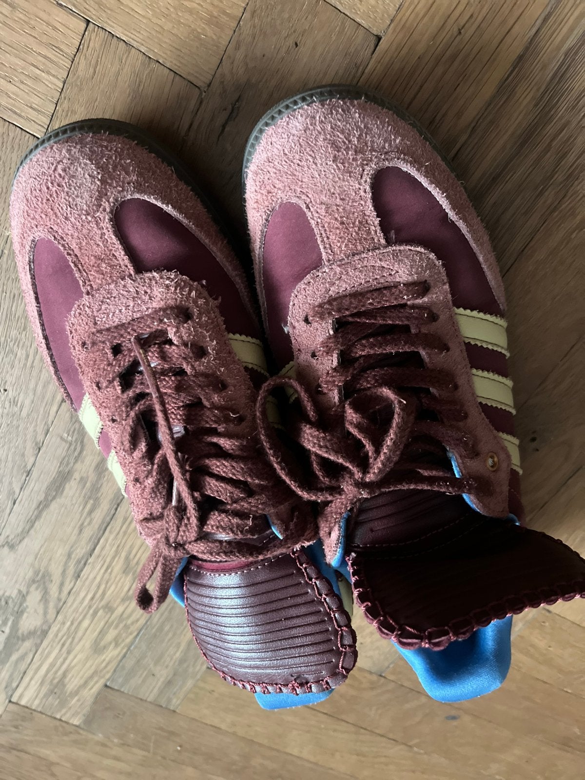 Adidas Samba OG sneakers - Bordeauxrood, Ophalen of Verzenden, Zo goed als nieuw, Rood, Sneakers of Gympen