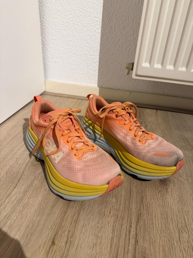 Hoka Bondi 8 Hardloopschoenen maat 40 2/3, Overige merken, Gebruikt, Hardloopschoenen, Ophalen of Verzenden