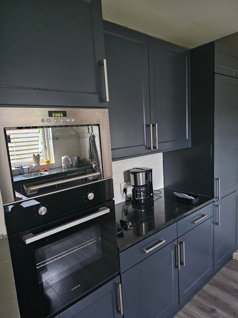 Keuken met inbouw apparatuur, Huis en Inrichting, Keuken | Complete keukens, Ophalen, Gebruikt, Overige kleuren, Hoekkeuken