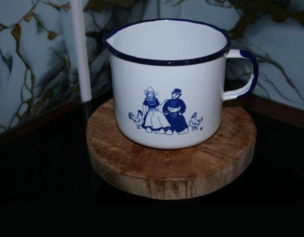 Emaille Kan/Maatbeker, Antiek en Kunst, Ophalen of Verzenden